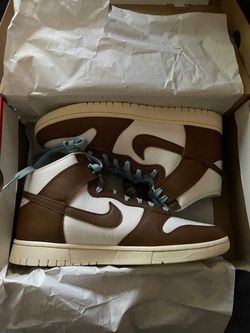 Nike Dunk High Brown and White Sneakers