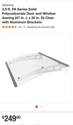 New Door Or Window Awnings