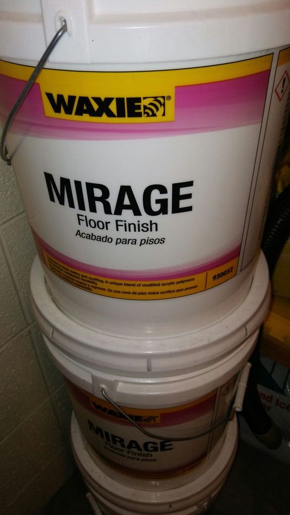 Waxie mirage floor wax