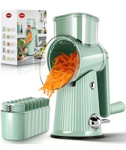 Rotary cheese grater and veggie