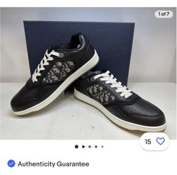 Dior B27 Sneakers Smooth Calfskin Beige And Black Oblique