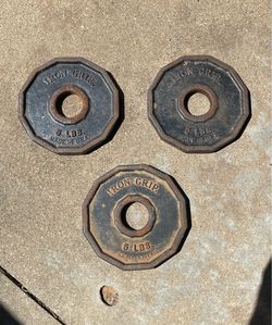 Iron Grip 5 lb Olympic Weight Plates