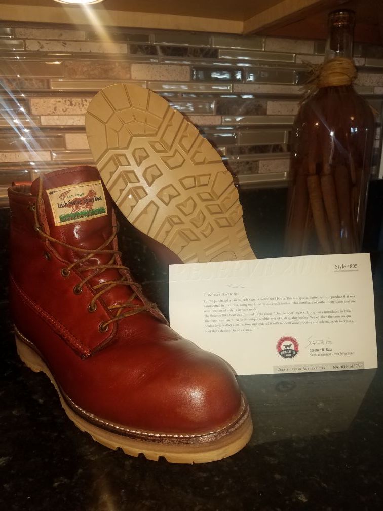 Rare Irish Setter 2015 Reserve Boot by Red Wing for Sale in Kirkland