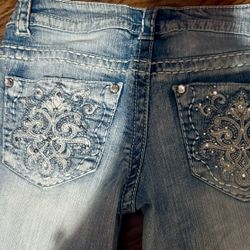 Paisley Sky Low-rise Bedazzled  Skinny Jeans 2