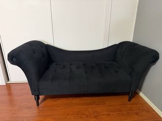 Kareem Upholstered Chaise Lounge Velvet Blue