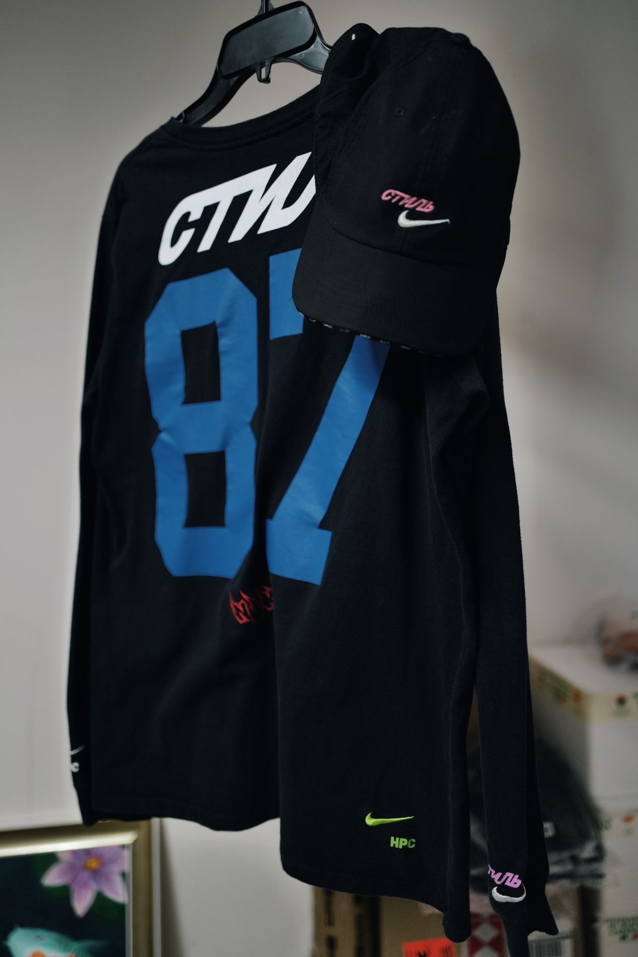 Nike x Heron Preston M Tee & Baseball Cap Combo