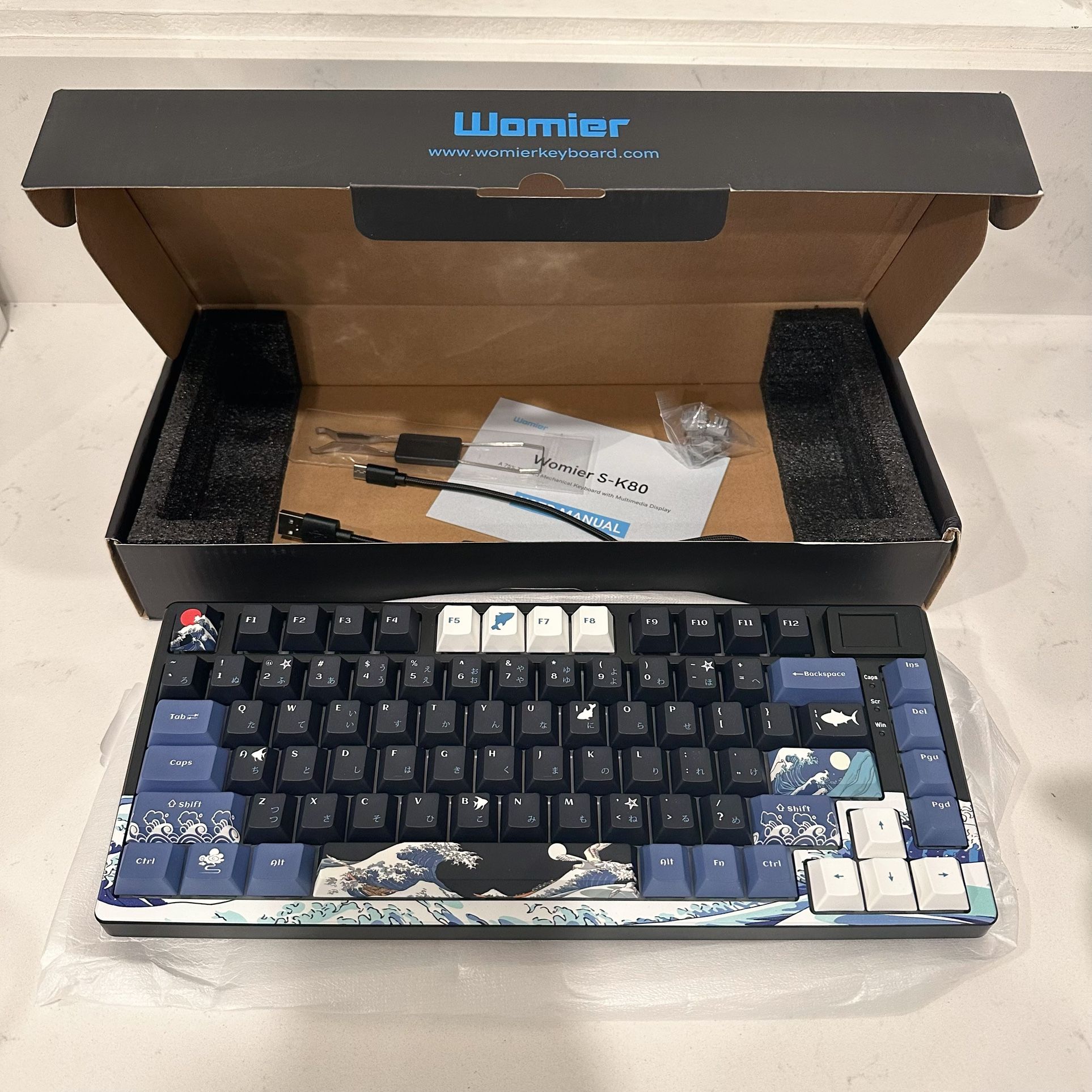 womier Keyboard With Color Multimedia Display