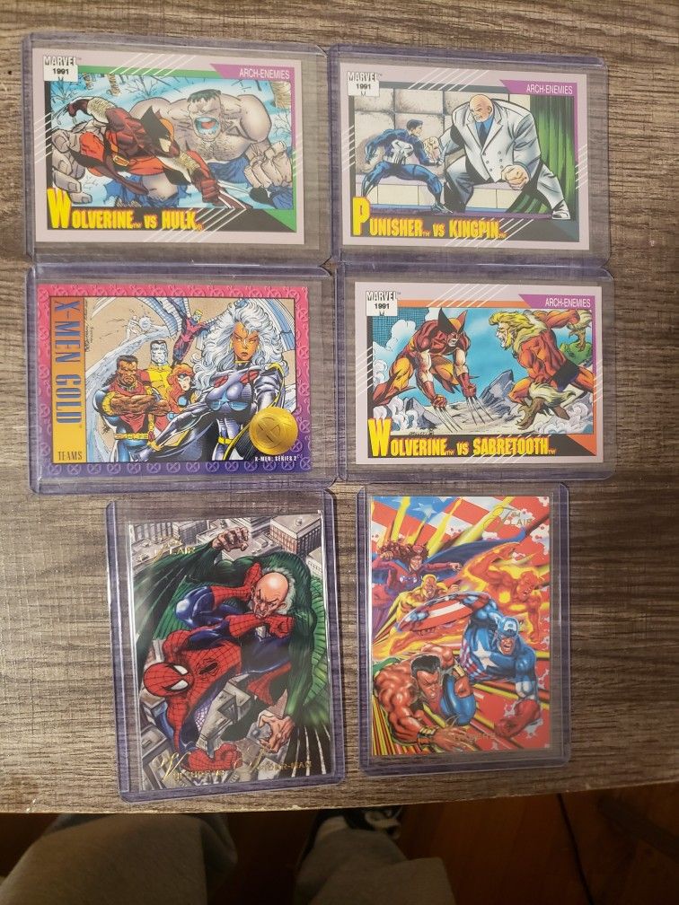 Marvel Cards In Mint Condition