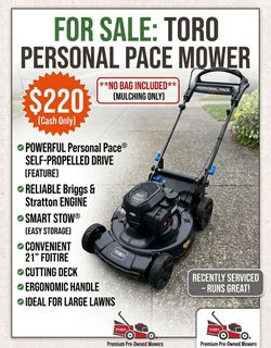 Toro Self Propel Mower