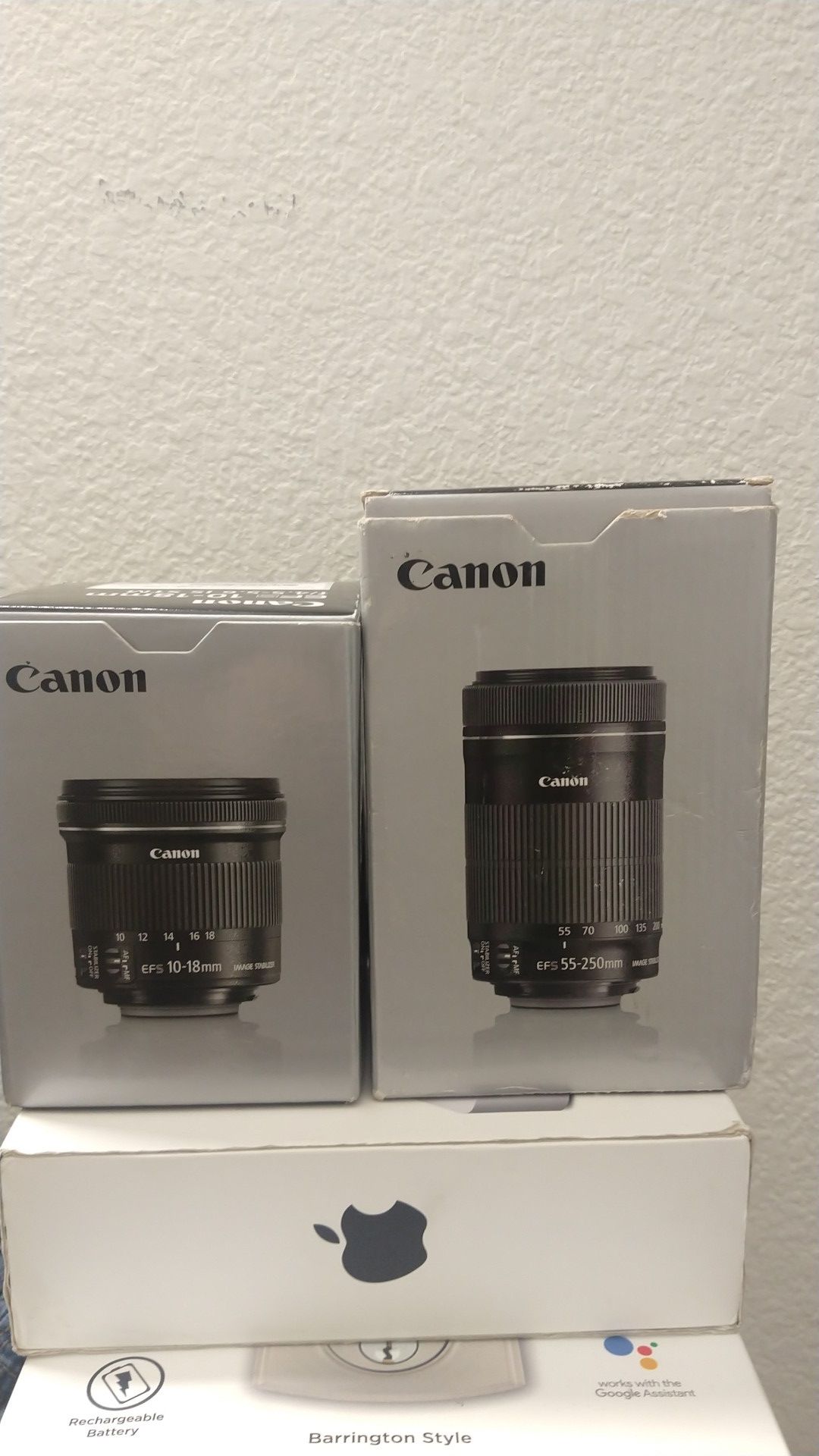 Canon EFS Lenses New open Box