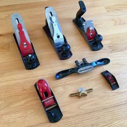 Large Assorted Lot of Vintage and Modern Hand Wood Planes