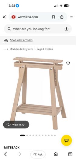 Sawhorses, Trestle for table, IKEA