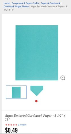 The Paper Studio Aqua card stock (craft supplies)