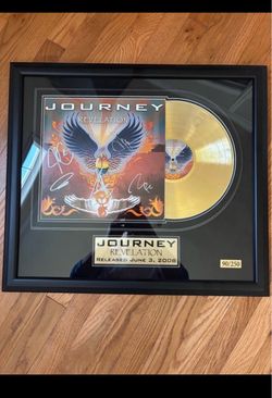 Signed Journey RIAA Gold Record