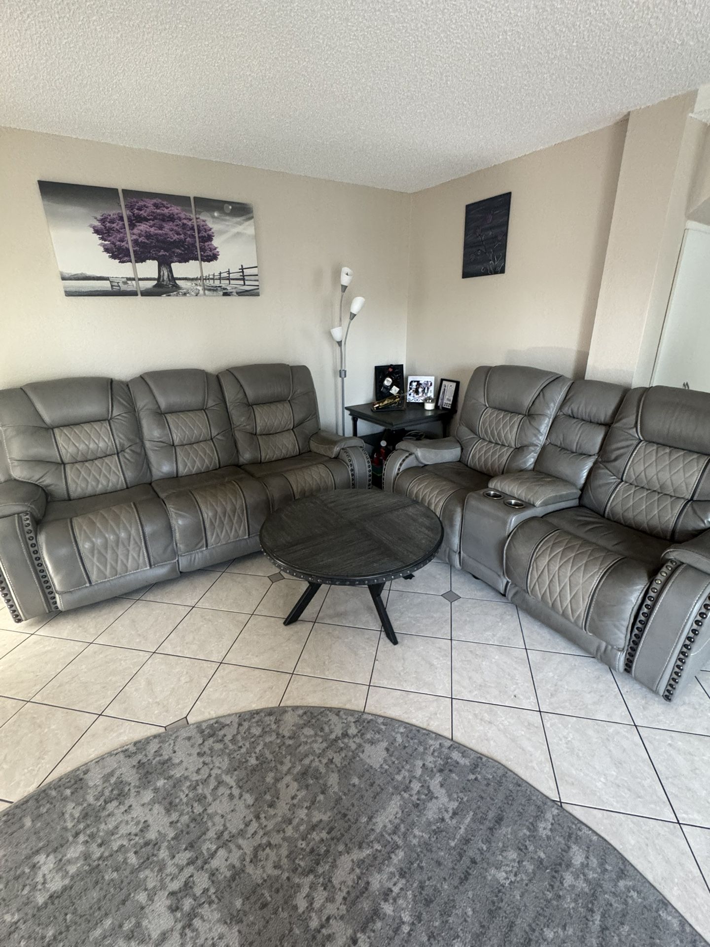 Leather Furniture & Coffee Table
