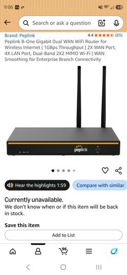 Peplink B-One Gigabit Dual WAN WiFi Router