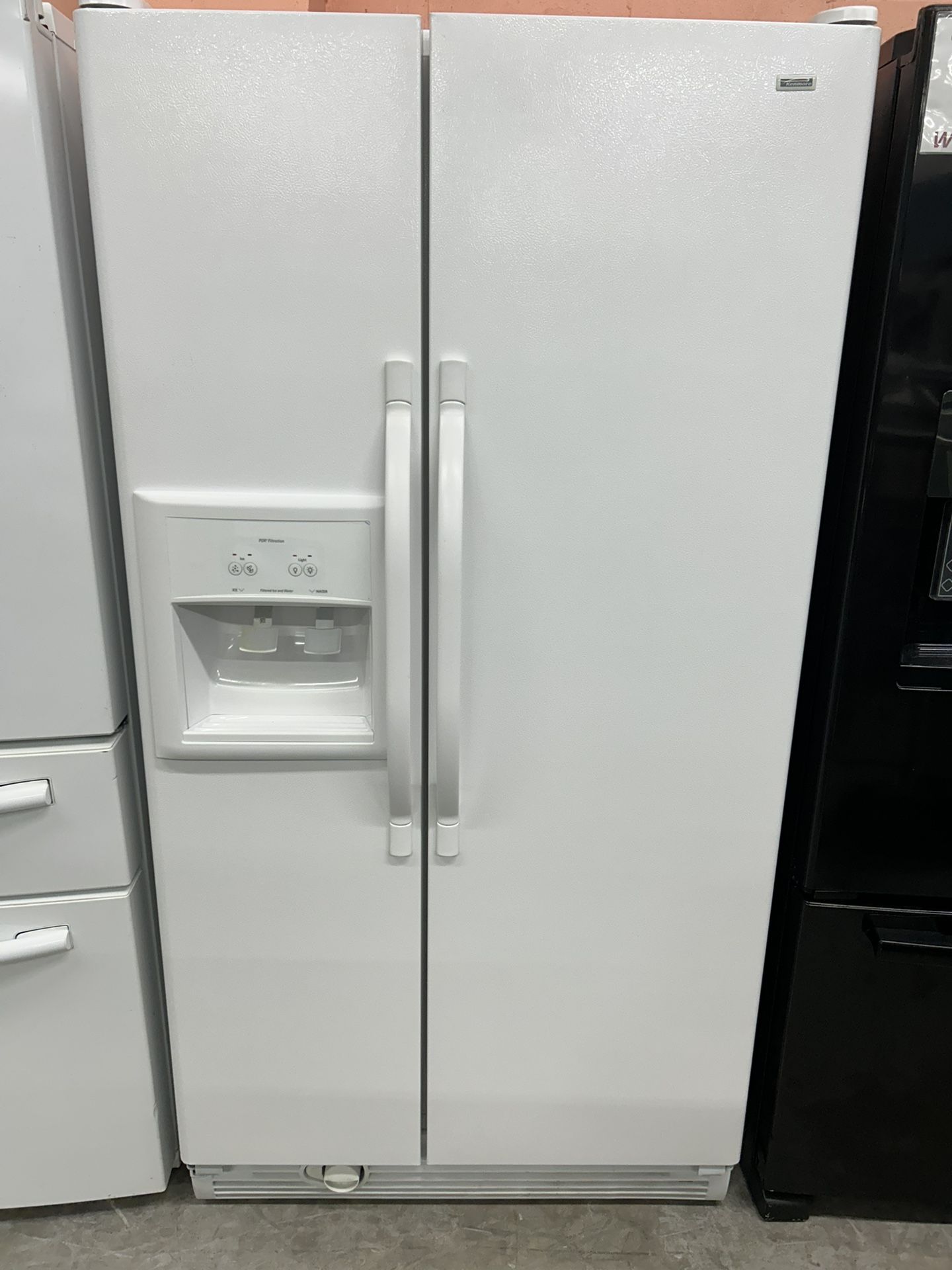 White Side By Side Refrigerator 