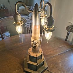 WWII Trench Art Lamp