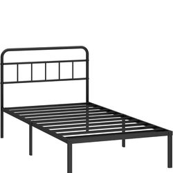 TWIN BED FRAME WITH HEADBOARD