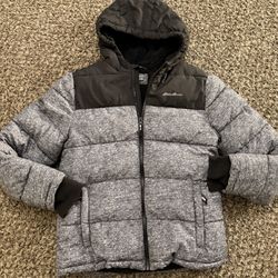 Kids Eddie Bauer Puffer Sherpa Jacket (Size L)