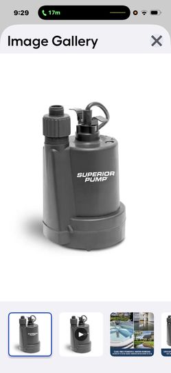 Superior Pump 1/4-HP 120 Volt 30.0 Gallons Thermoplastic Submersible Utility Pump