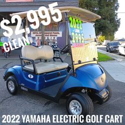 Yamaha 2022 golf cart AC $2,995 cash price plus taxes and fees 