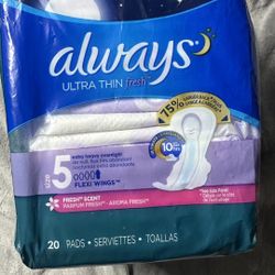 Always Ultra Thin Pads Fresh Size 5 Heavy 
