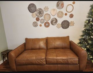 Italian leather couch