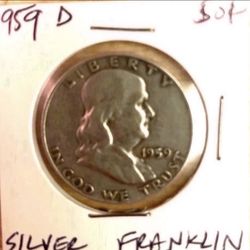 1959 D Franklin Half Dollar