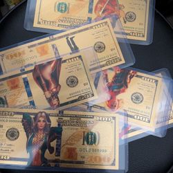24k Gold Foil Novelty Banknotes 