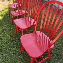 Set Of 4 Wooden kitchen Chairs 