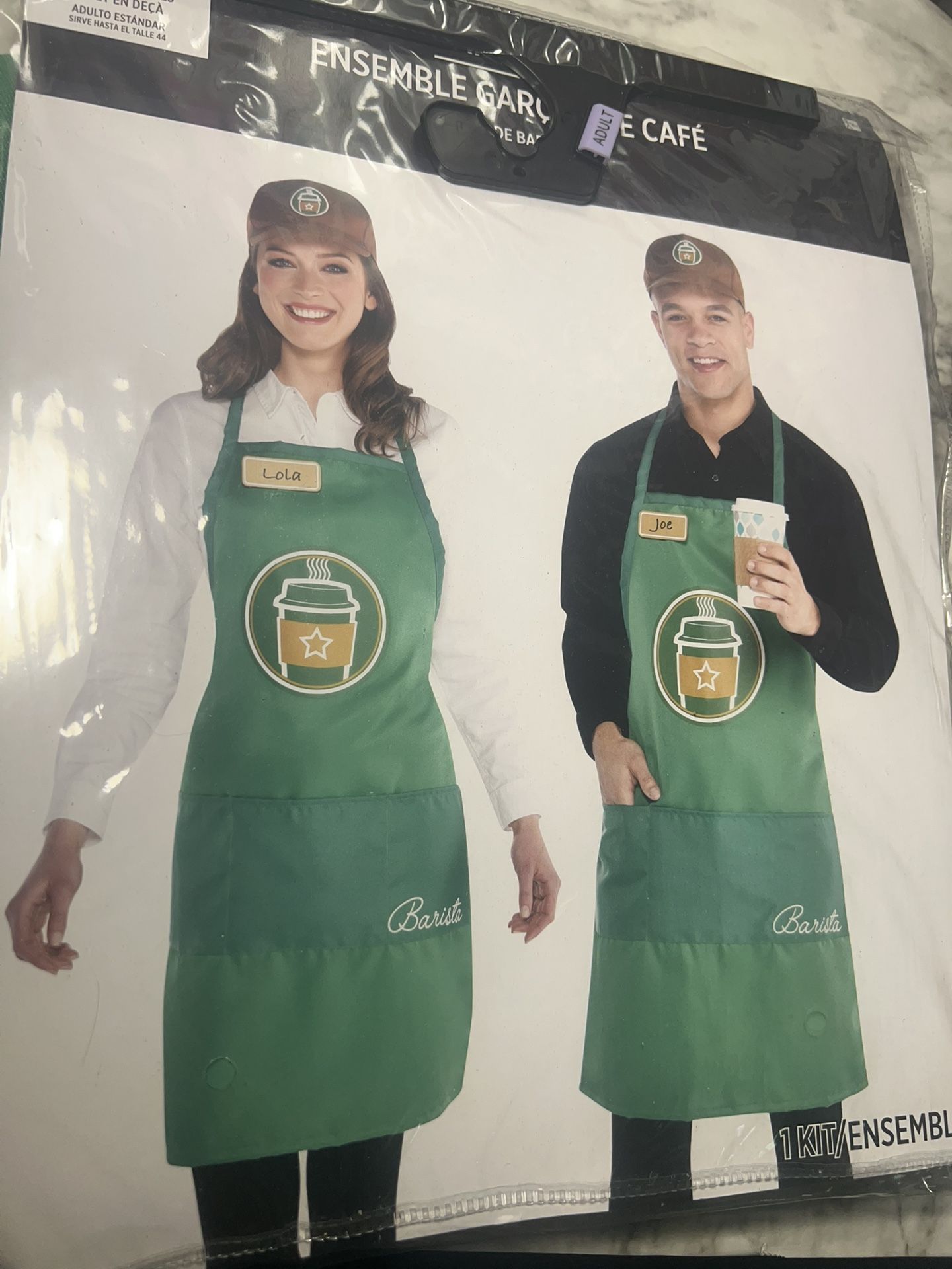 New Halloween Costume: Adult Size Barista Costume $25