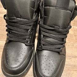 Air Jordan 1 Mid “Triple Black” - Size 10 In Men - Clean!