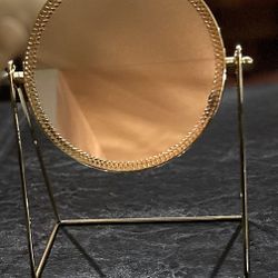NEW Gold Tabletop Mirror