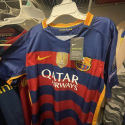 Neymar Jr Barcelona 2015 UCL Final Jersey Size Small