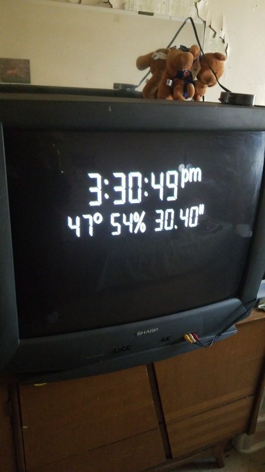 Sharp 36" CRT TV + Roku 2
