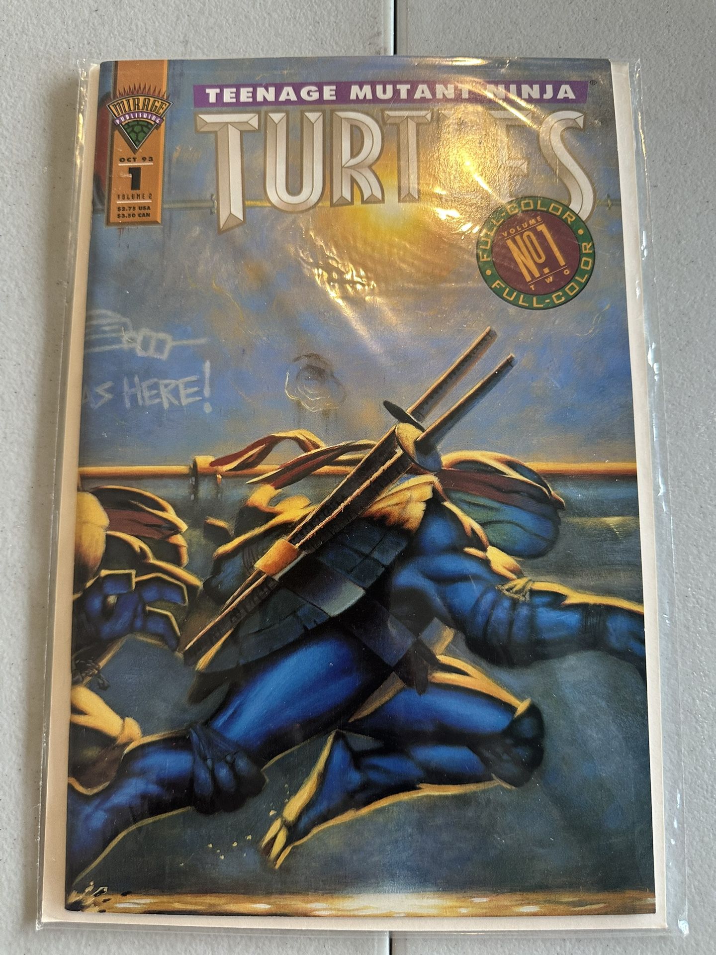 EXCELLENT VG 1993 TEENAGE MUTANT NINJA TURTLES #1 COMIC BOOK