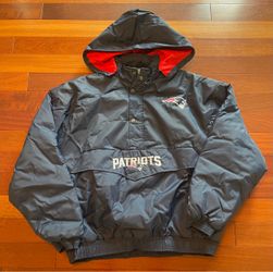 Men’s New England Patriots Pullover 3/4 Zip Jacket - Size XL