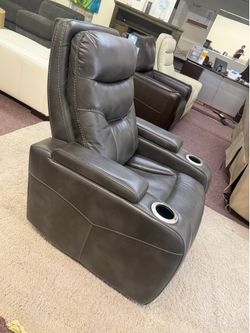 Genuine leather beyond recliner JABARR