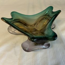 Murano Glass Dish / Trinket Ash Tray