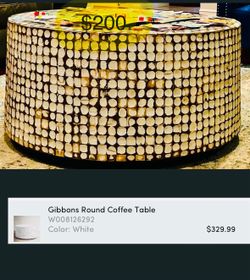 Statement furniture coffee table
