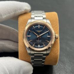 Longines Conquest series elegant silver ladies watch