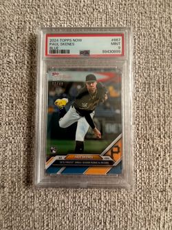 2024 Topps Now Paul Skenes Blue RC /49 #667 PSA 9