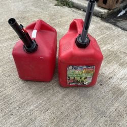 Gas Can Fuel Containers 2 Gallons  Each . 