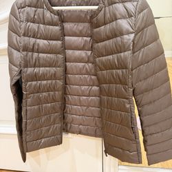 Uniqlo, Ultra Lightweight Down Jacket, Brown, XS