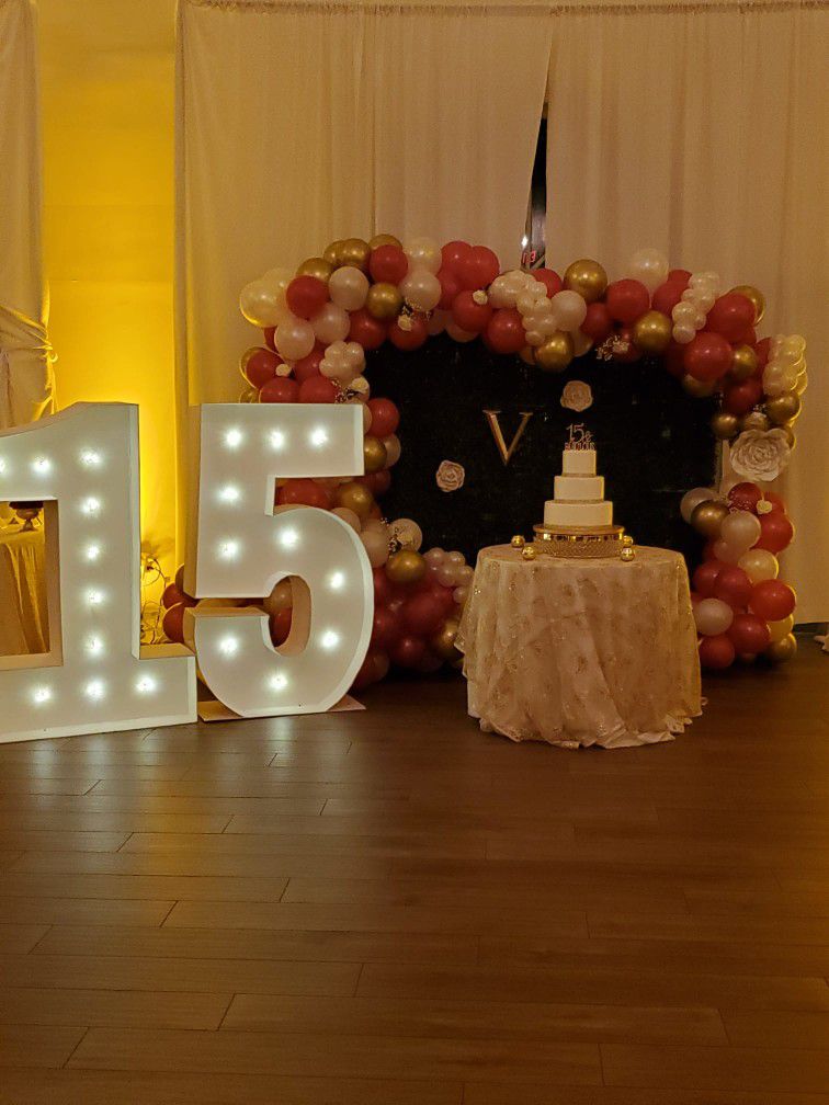 Marquee 5 Feet Quinceanera Numbers