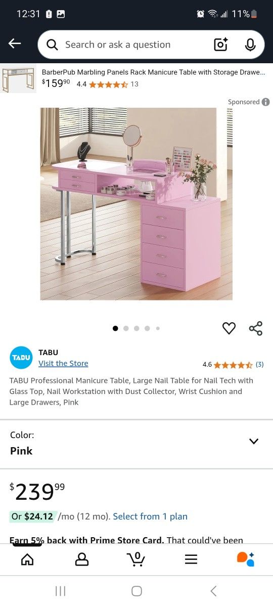 Manicure Table