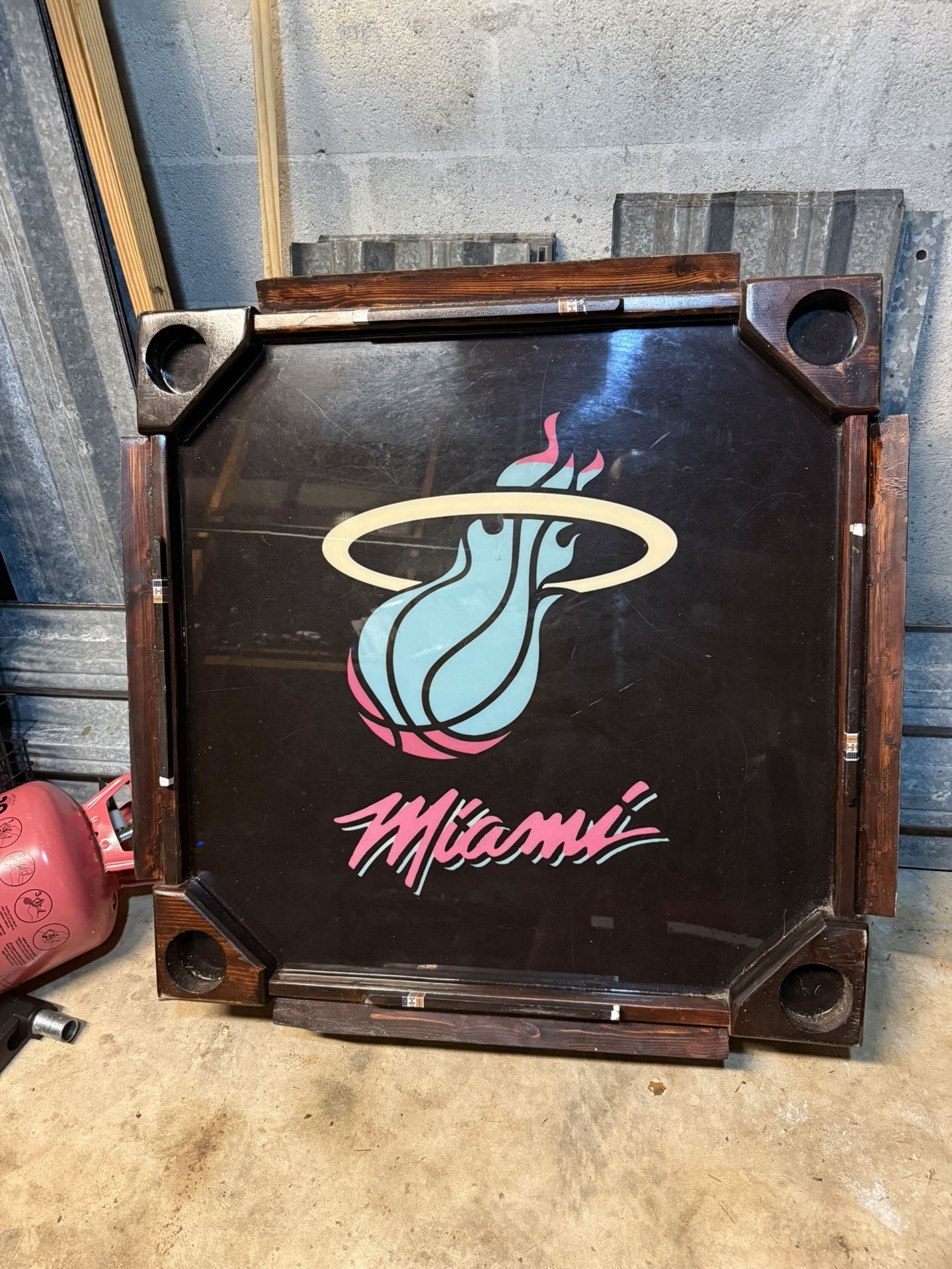 Miami Heat Vice Domino table - Cohiba Cigars As domino holder