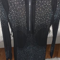 Black See Through Clubwear Romper