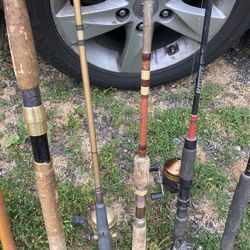 10 Fishing Poles 